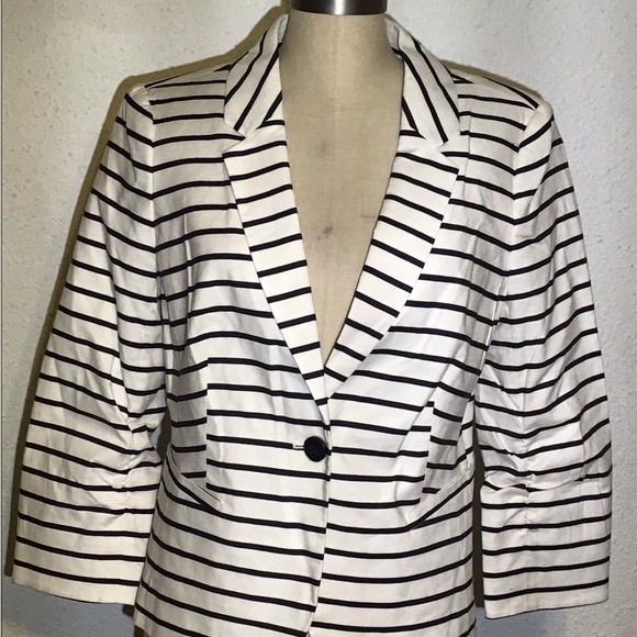 The Limited womens striped blazer size large - Picture 4 of 8
